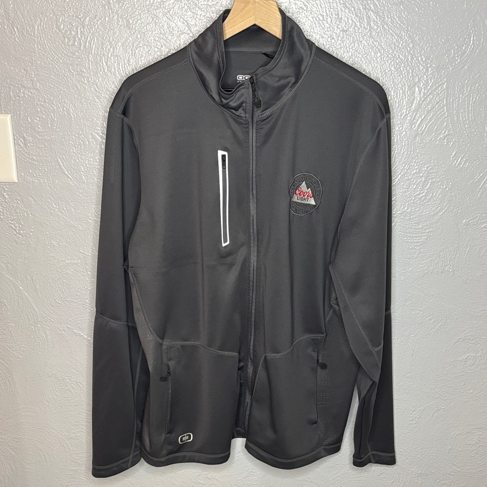 OGIO Coors Light Men's Charcoal XL Jacket Born In The Rockies Full Zip Light